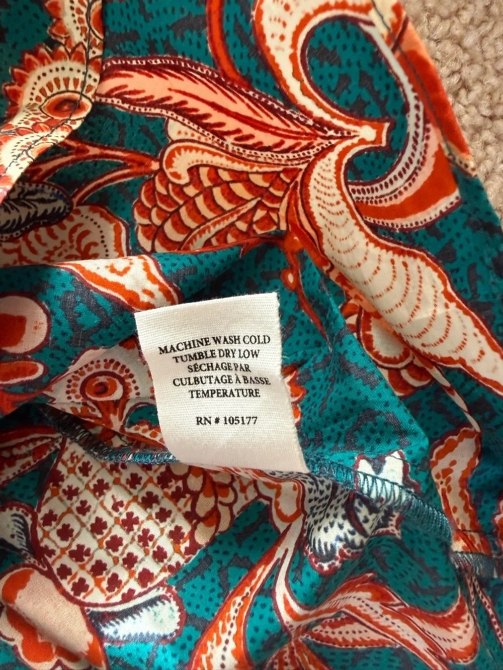 Ulla Johnson Women’s Evelyn Top Delphinium Print Size 2